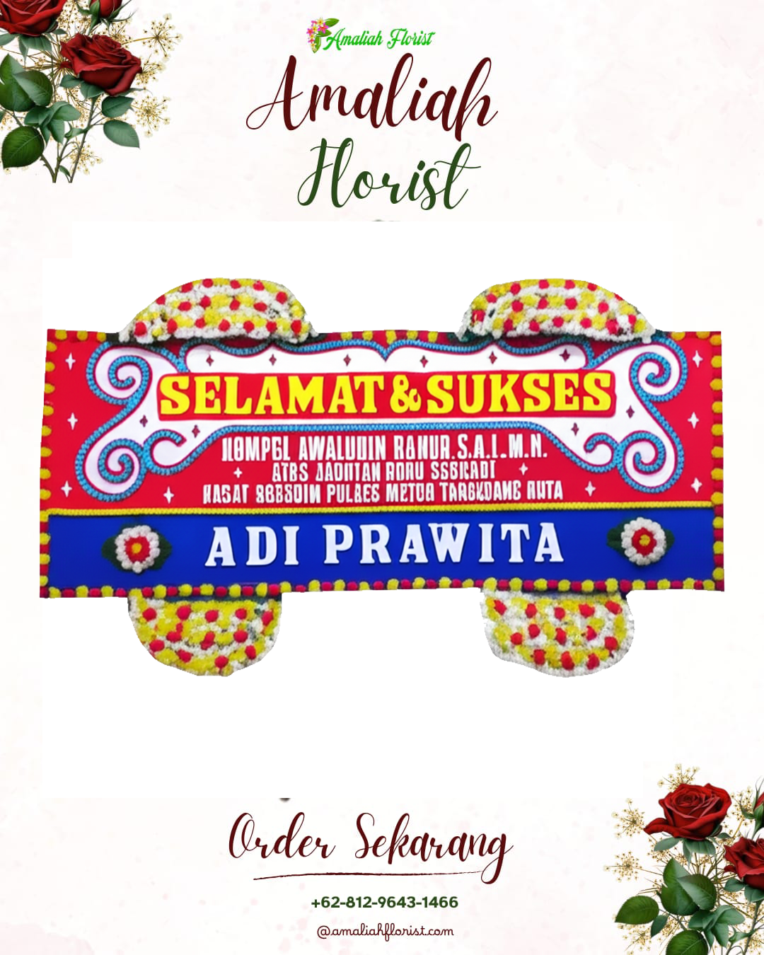 Papan Bunga Ucapan Selamat Sampang